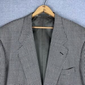 Vintage Givenchy Monsieur Suit Jacket Mens 46 R Blazer houndstooth